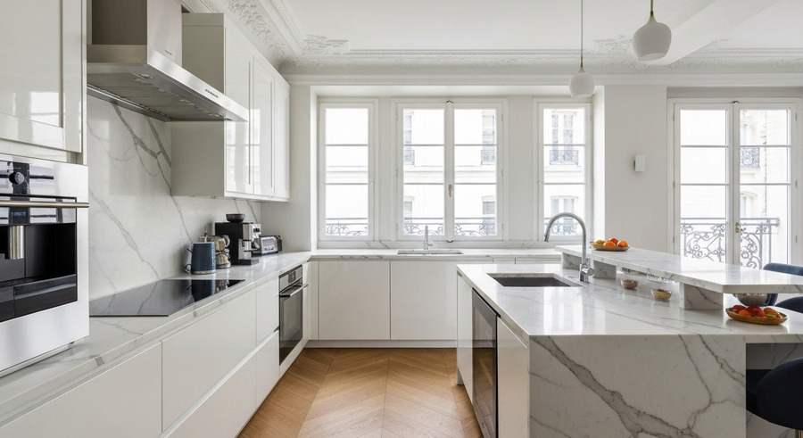 Rénovation cuisine Mours : Expertise Nova Habitat en Île-de-France