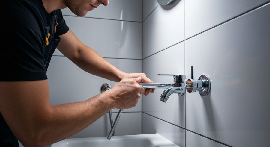 Installation de robinet de salle de bain - Argenteuil