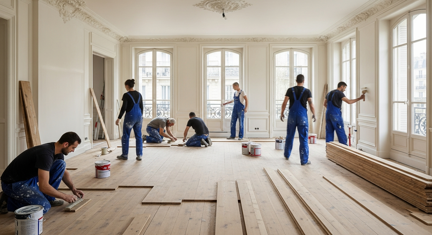 Réalisation Rénovation appartement à Villiers-le-Bel (95400) Villiers-le-Bel 95400 - Nova Habitat