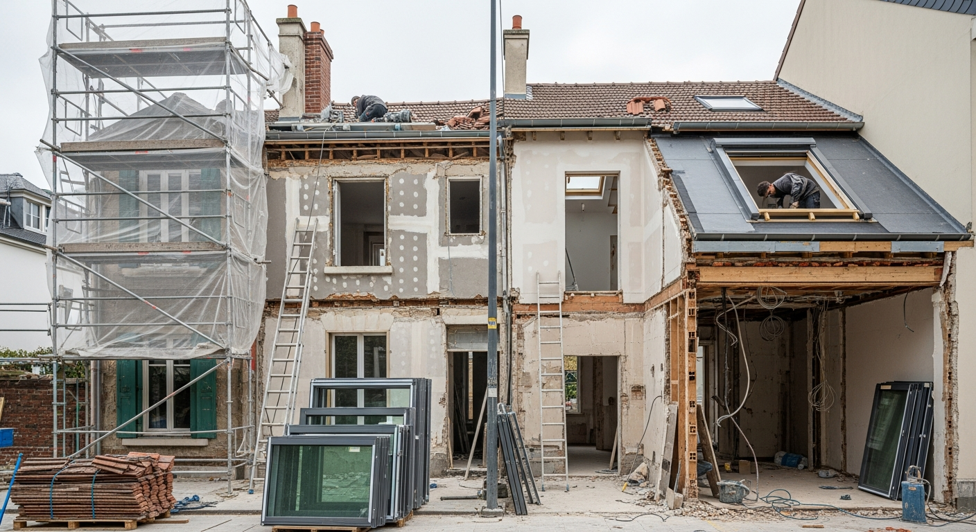 Réalisation Rénovation maison à Villiers-le-Bel (95400) Villiers-le-Bel 95400 - Nova Habitat